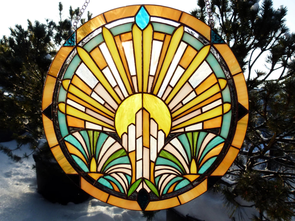 Art Deco saulėtekis