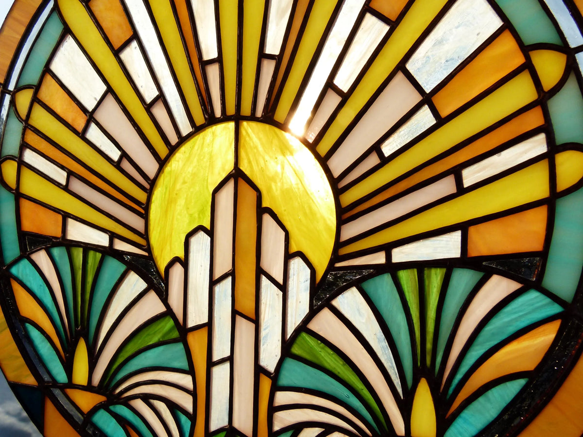 Art Deco saulėtekis
