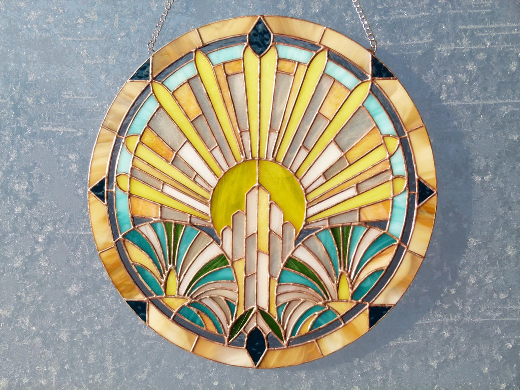 Art Deco saulėtekis